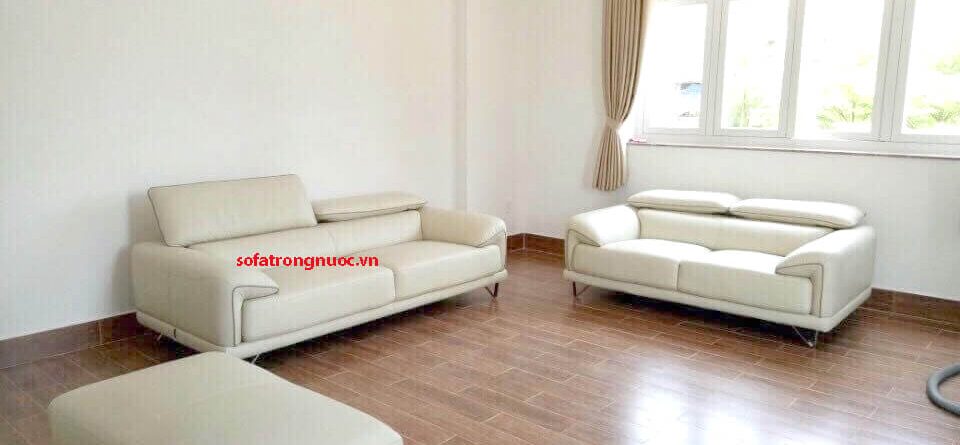 sofa văn phòng trắng