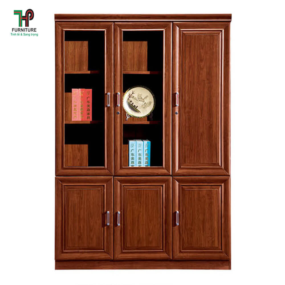 tủ tài liệu 3 cánh gỗ